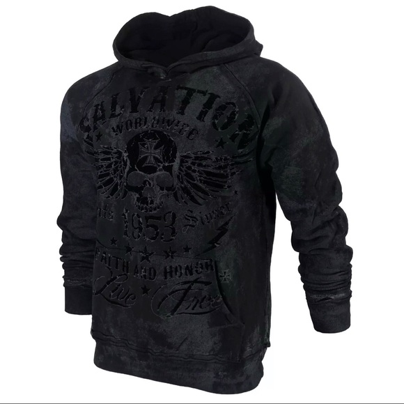 ARCHAIC AFFLICTION Hoodie BLACK TIDE - Picture 4 of 12